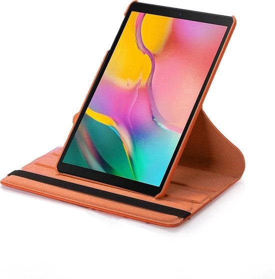 iPad 10.2 2019 Hoesje 360ðð Draaibare Book Case Kunstleer - Oranje