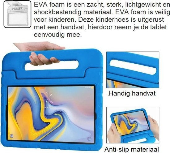 iPad 2/3/4 Hoesje Kids Cover Bumper - Blauw