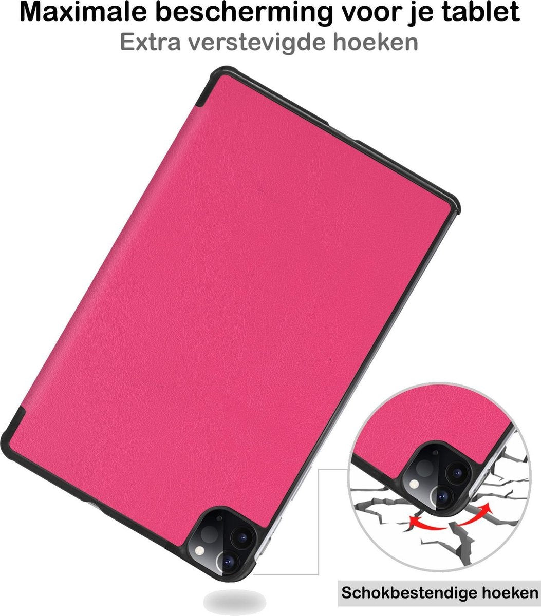 iPad Pro 2021 (11 inch) Hoesje Book Case - Donkerroze