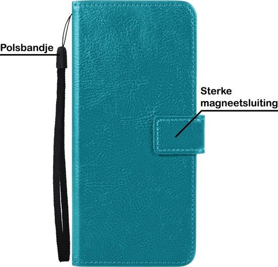 Samsung S21 Plus Hoesje Book Case Kunstleer - Turquoise