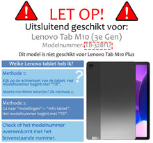 Lenovo Tab M10 (3rd gen) Trifold Bookcase Hoes - Lichtblauw