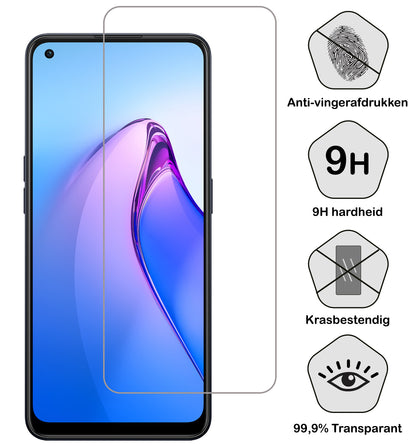 OPPO Reno 8 Screenprotector Gehard Glas - Anti-kras