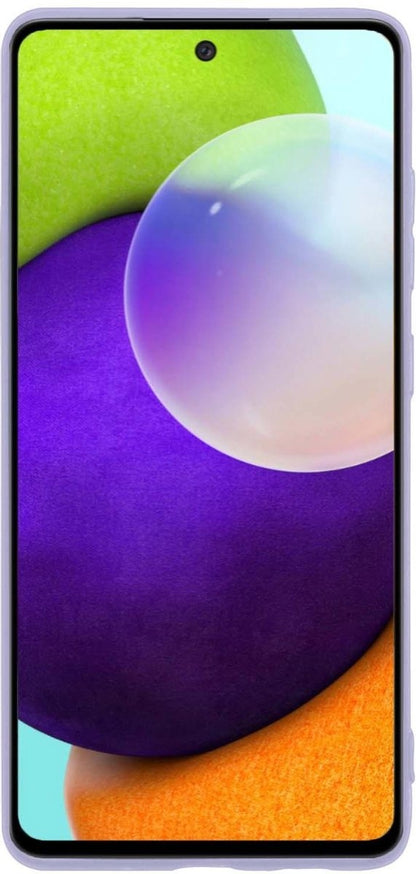 Samsung A52 Hoesje Siliconen Backcover Lichtgewicht - Lila