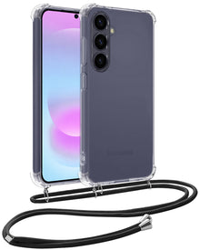 Samsung A37 Hoesje met Koord Backcover Shockproof - Transparant