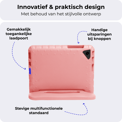 Samsung Galaxy Tab A9 Plus Kinderhoes Shockabsorberend Foam - Zalm