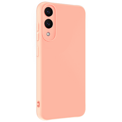 Samsung S25 Edge Hoesje Siliconen Backcover Lichtgewicht - Lichtroze