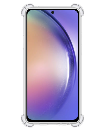 Samsung A54 Hoesje Kaarthouder Backcover Shockproof - Transparant