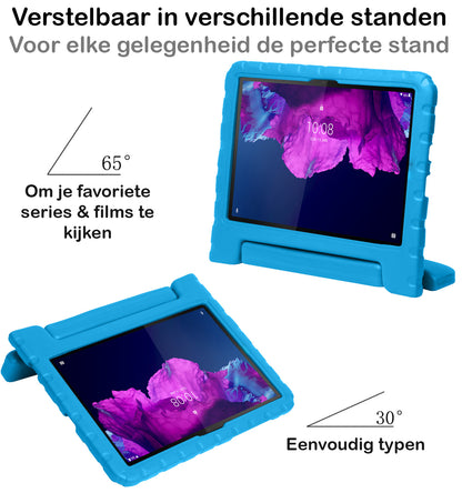 Lenovo Tab P11 Plus Hoesje Kids Cover Bumper - Blauw