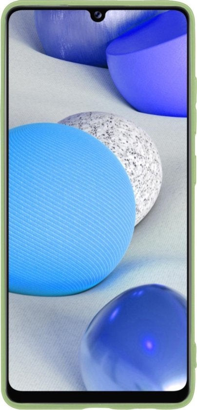 Samsung A42 Hoesje Siliconen Backcover Lichtgewicht - Groen