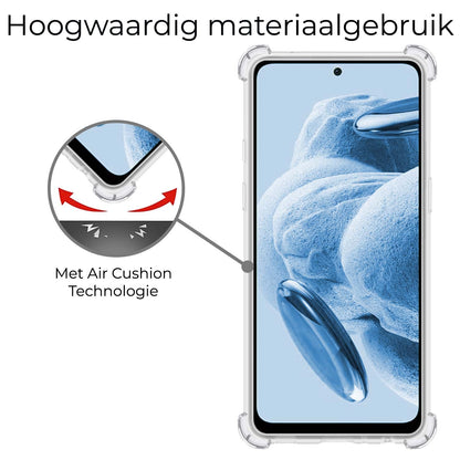 Xiaomi Redmi Note 12 5G Hoesje Shockproof Backcover Siliconen - Transparant