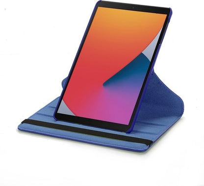 iPad 10.2 2019/2020 Trifold Bookcase Hoes 360 Graden Draaibaar - Donkerblauw
