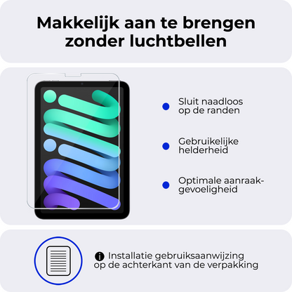 iPad Mini 7 Screenprotector Gehard Glas - Anti-kras