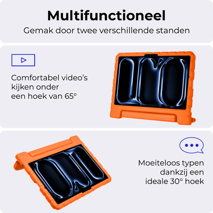 iPad Pro 2024 (11 inch) Kinderhoes Shockabsorberend Foam - Oranje