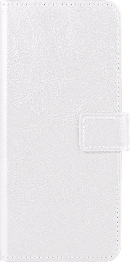 Samsung S10 Hoesje Book Case Kunstleer - Wit