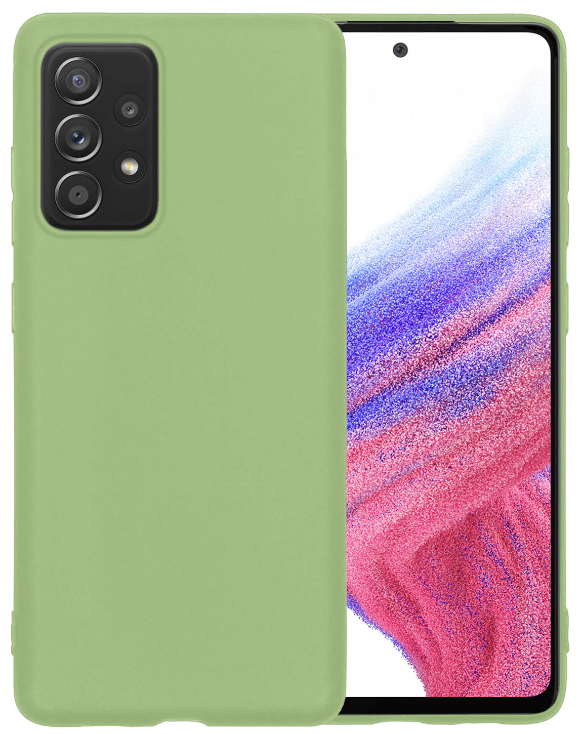 Samsung A53 Hoesje Siliconen - Groen