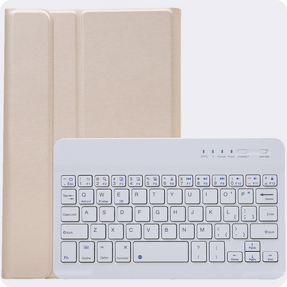 Samsung Galaxy Tab A11 Toetsenbord Hoes met Uitneembaar toetsenbord - Goud