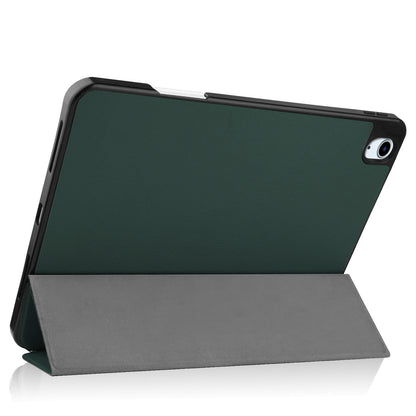 iPad Air 2022 Trifold Bookcase Hoes met Penhouder voor Apple Pen - Donkergroen