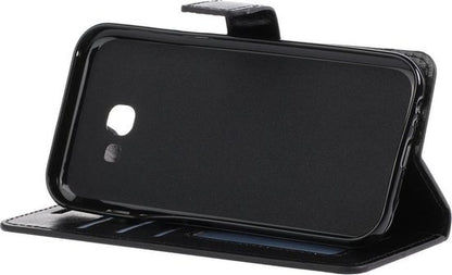 Samsung Galaxy A5 2017 Hoesje Bookcase Cover met Kaarthouder - Zwart