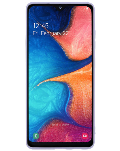 Samsung A20e Hoesje Siliconen Backcover Lichtgewicht - Lila