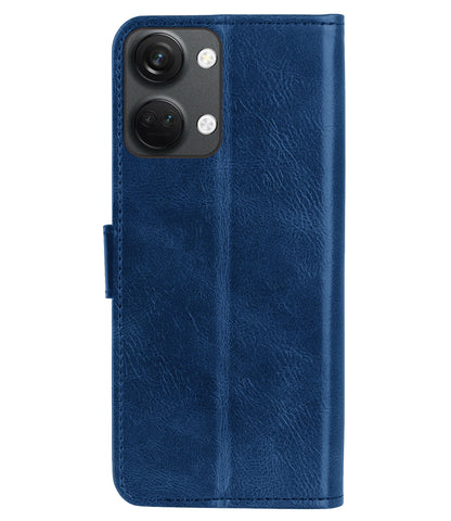 OnePlus Nord 3 Hoesje Book Case Kunstleer - Donkerblauw