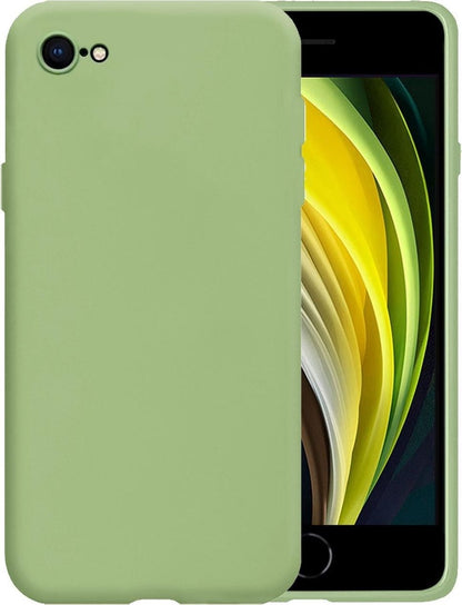 iPhone SE 2020 Hoesje Siliconen Backcover Lichtgewicht - Groen