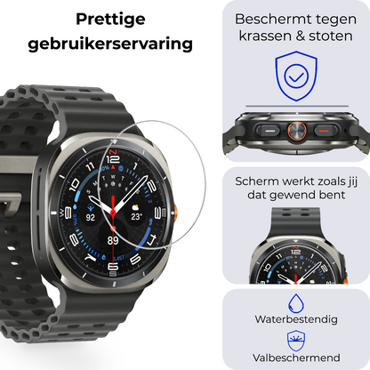 Samsung Watch Ultra Screenprotector Gehard Glas - Anti-kras