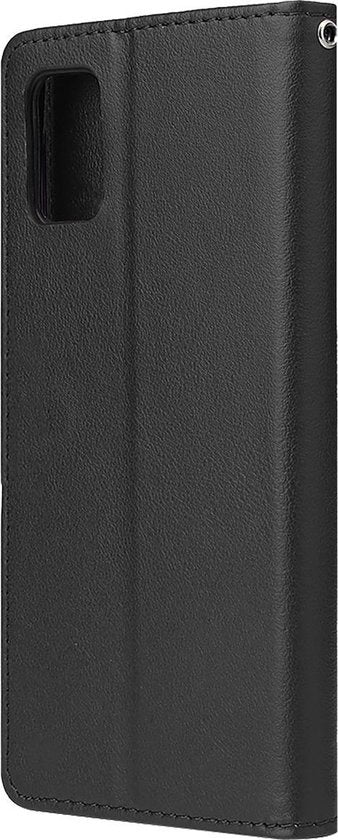Samsung A51 Hoesje Bookcase Cover met Kaarthouder - Zwart