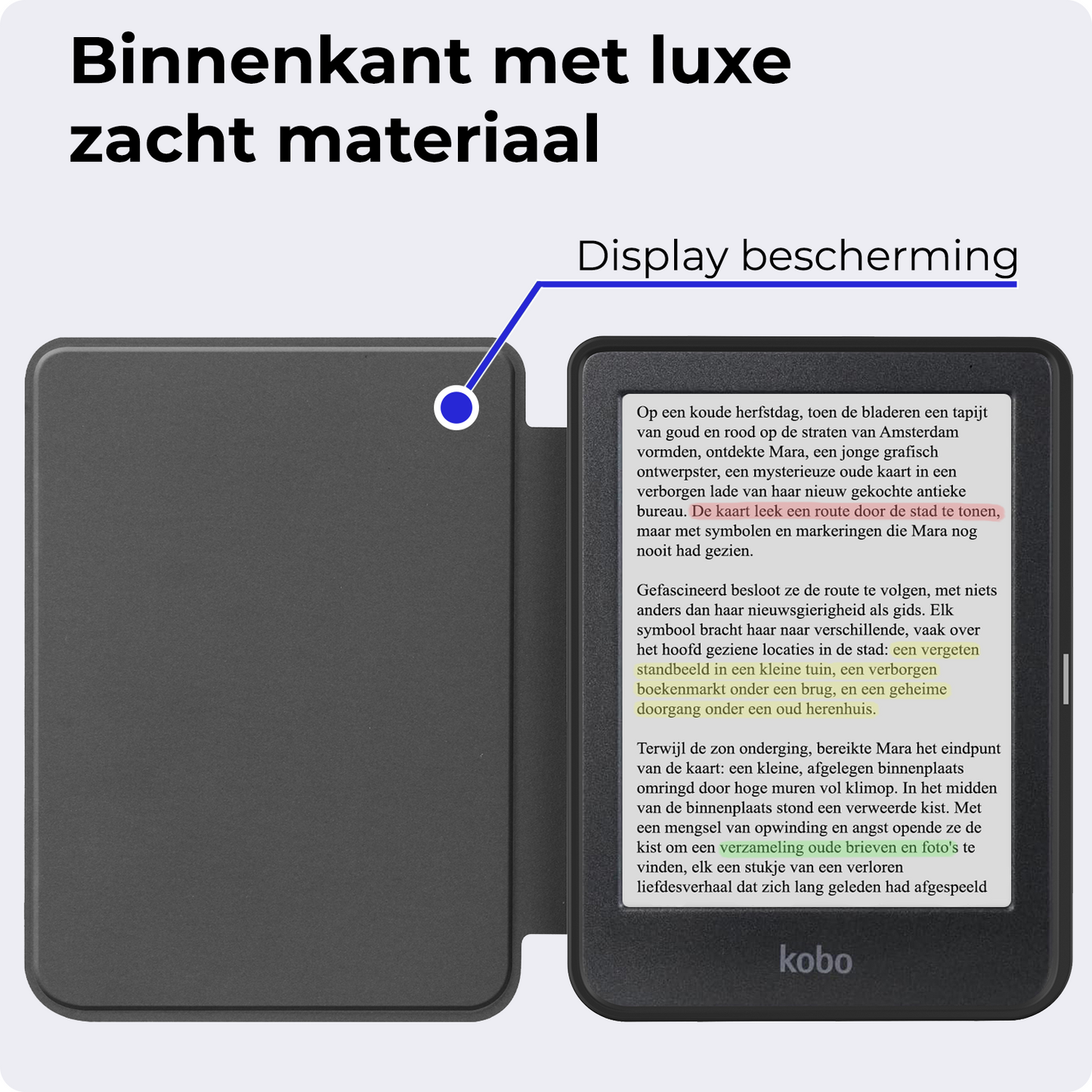 Kobo Clara Colour Hoesje Book Case - Rood