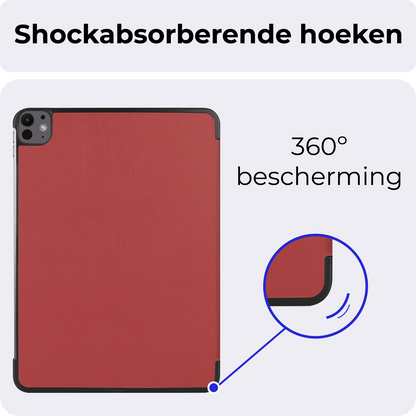 iPad Pro 2024 (11 inch) Hoesje Book Case - Donkerrood