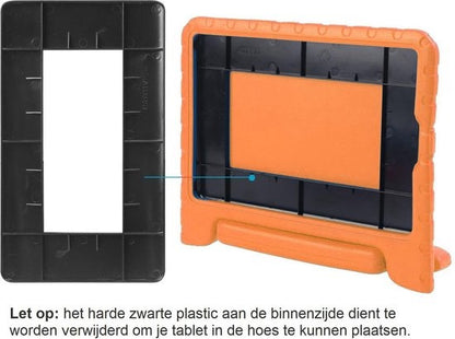 iPad Mini 2 Hoesje Kids Cover Bumper Met Screenprotector - Oranje