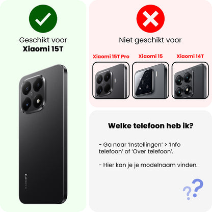 Xiaomi 15T Hoesje Siliconen Backcover Lichtgewicht - Transparant