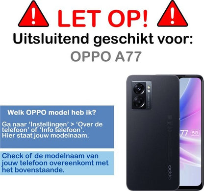 OPPO A77 Hoesje Siliconen - Wit