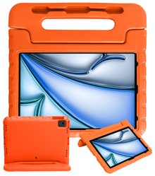 iPad Air 2024 / 2025 (13 inch) Kinderhoes Shockabsorberend Foam - Oranje