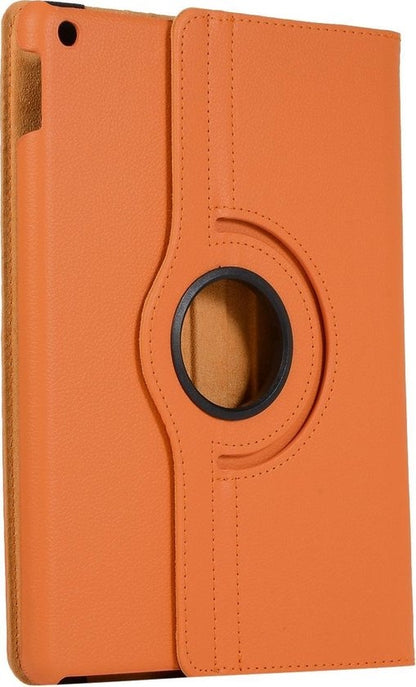 iPad 10.2 2019 Trifold Bookcase Hoes 360 Graden Draaibaar - Oranje