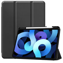 iPad Air 2022 Trifold Bookcase Hoes met Penhouder voor Apple Pen - Zwart