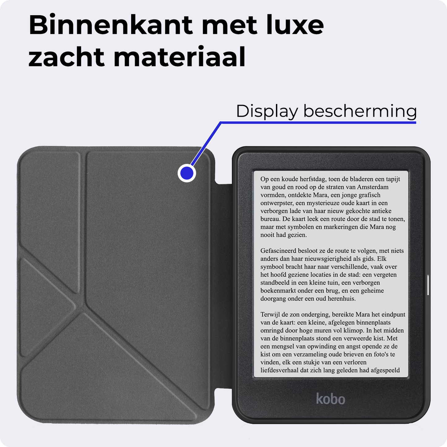 Kobo Clara BW Trifold Hoesje - Donkerblauw