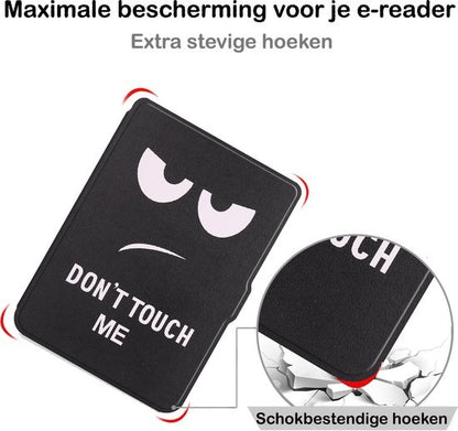 Kobo Clara HD Bookcase Hoes Shockabsorberend - Don't Touch Me