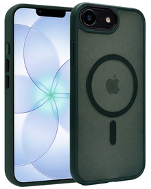 iPhone 17e Hoesje Geschikt voor Magsafe Backcover Shockproof - Donkergroen