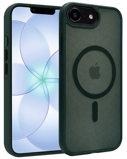 iPhone 17e Hoesje Geschikt voor Magsafe Backcover Shockproof - Donkergroen