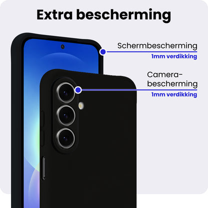 Samsung A27 Hoesje Siliconen Backcover Lichtgewicht - Zwart