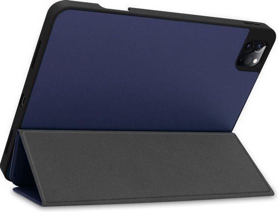 iPad Pro 2020 (11 inch) Hoesje Book Case Met Apple Pencil Uitsparing - Donkerblauw