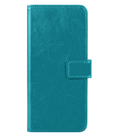 Samsung S22 Hoesje Bookcase Cover met Kaarthouder - Turquoise