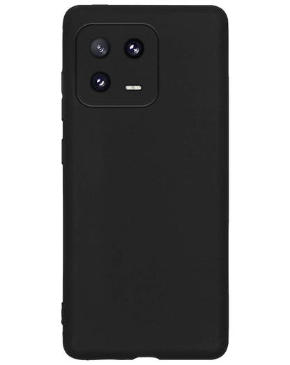 Xiaomi 13 Pro Hoesje Siliconen Backcover Lichtgewicht - Zwart