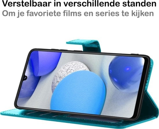 Samsung A42 Hoesje Book Case Kunstleer - Turquoise