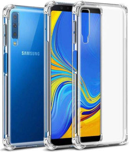 Samsung Galaxy A7 2018 Hoesje Shockproof Backcover Siliconen - Transparant