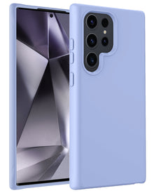 Samsung S24 Ultra Hoesje Siliconen Backcover Lichtgewicht - Lichtblauw