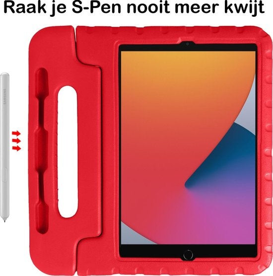 iPad 10.2 2020 Hoesje Kids Cover Bumper - Rood