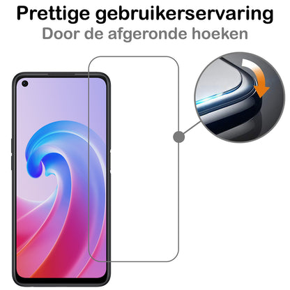 OPPO A76 Screenprotector Gehard Glas - Anti-kras