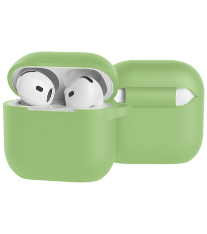 AirPods 4 Hoesje Siliconen Krasbestendig - Groen