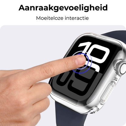 Apple Watch 10 42mm Hoesje Siliconen Backcover Lichtgewicht - Transparant